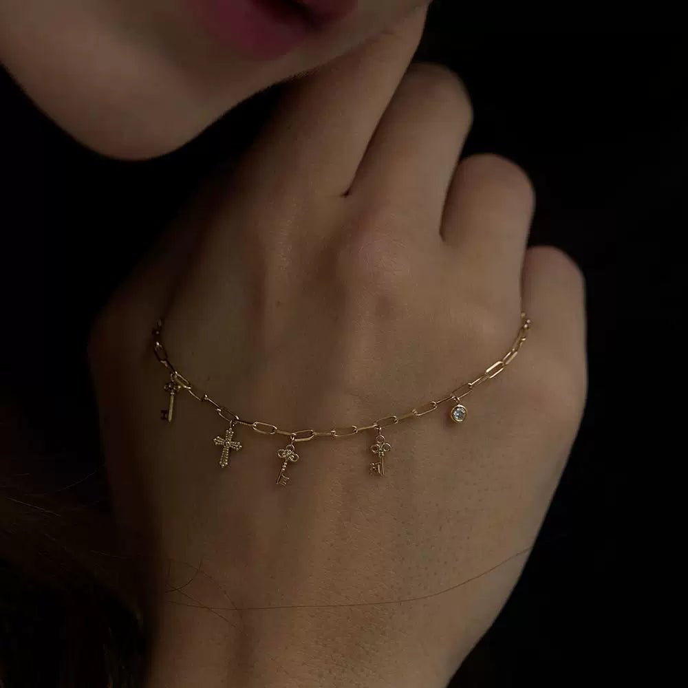 Key & Cross Bracelet - Image 2