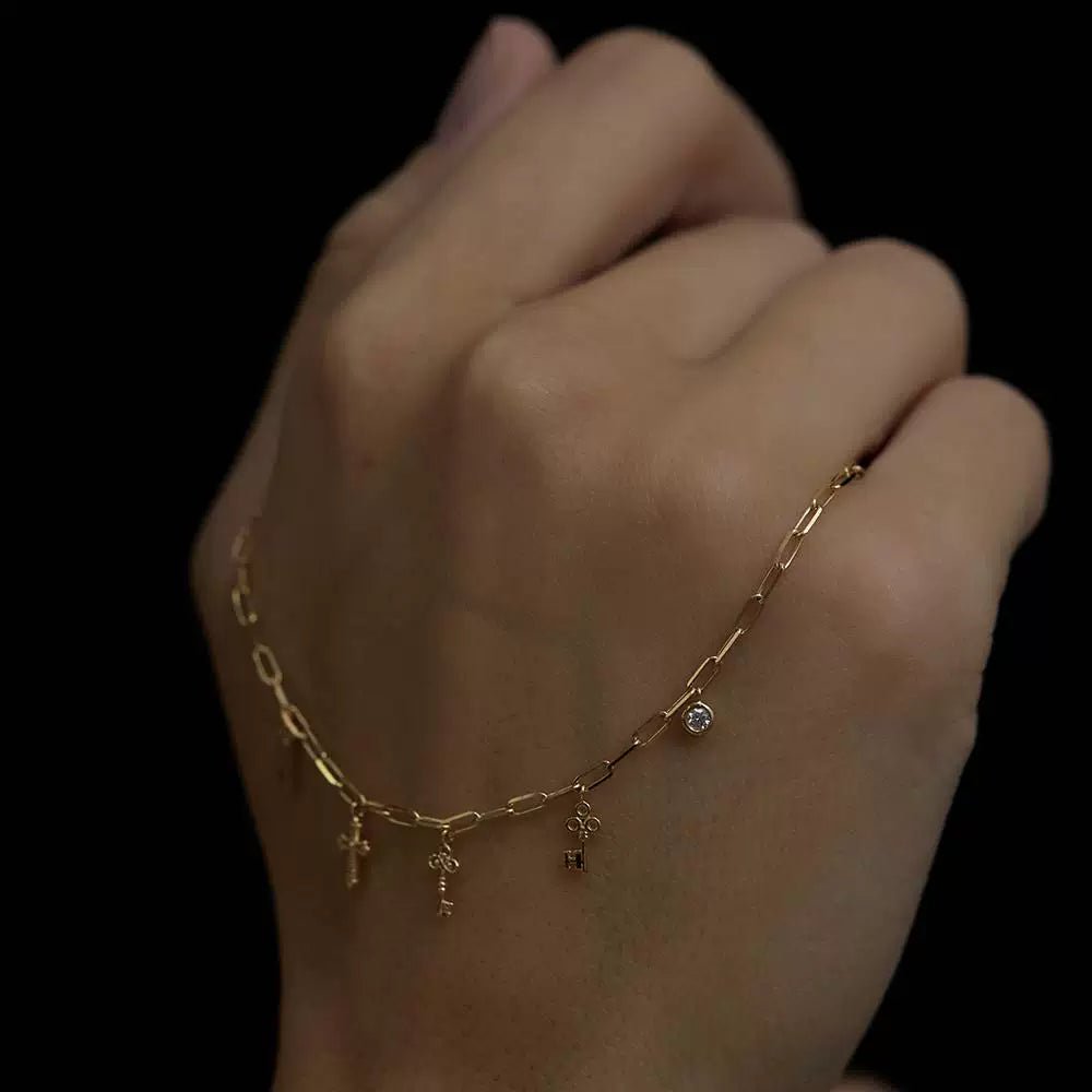 Key & Cross Bracelet - Image 3