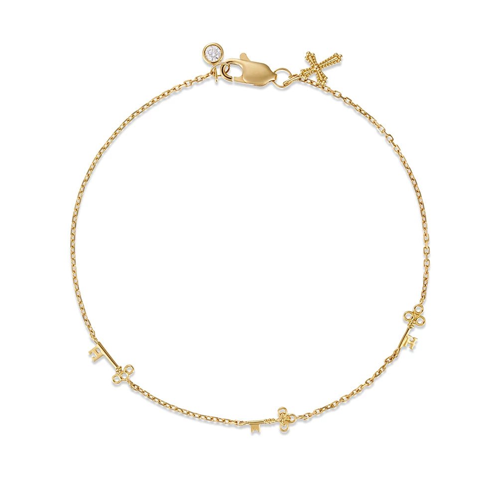 Small Key Diamond Bracelet - Image 5