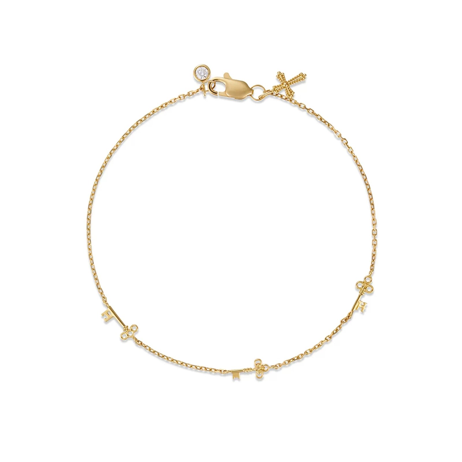 Small Key Diamond Bracelet - Image 10