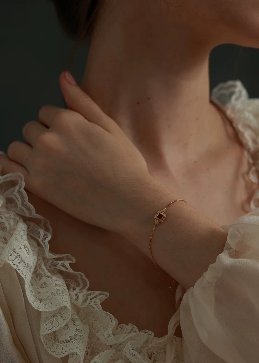 Engraved Floral Bracelet - Image 8