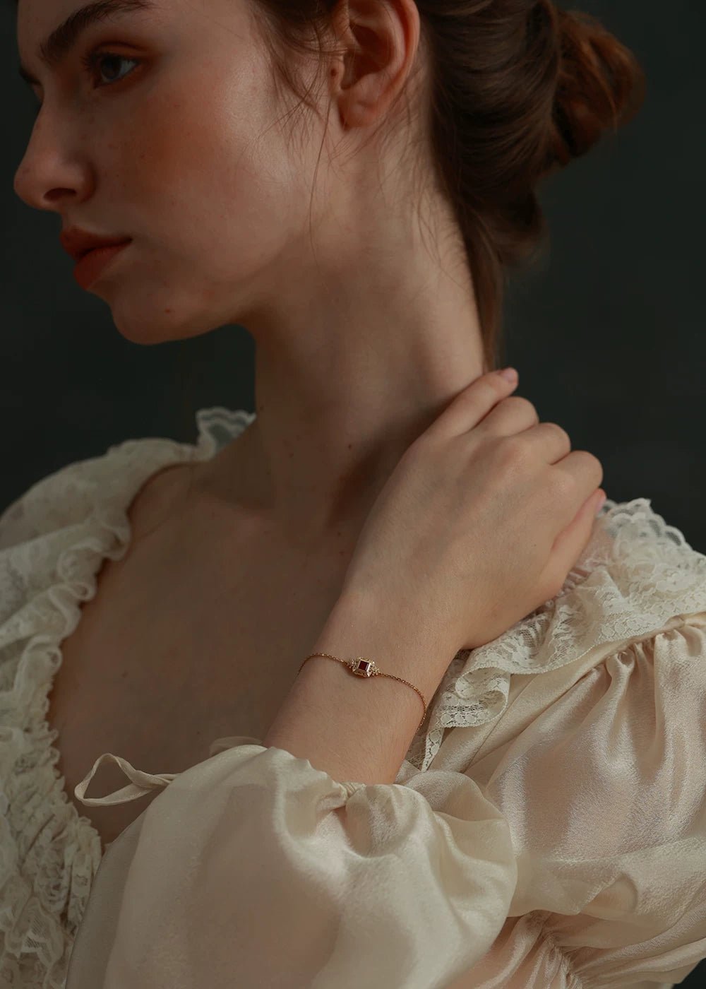 Engraved Floral Bracelet - Image 10