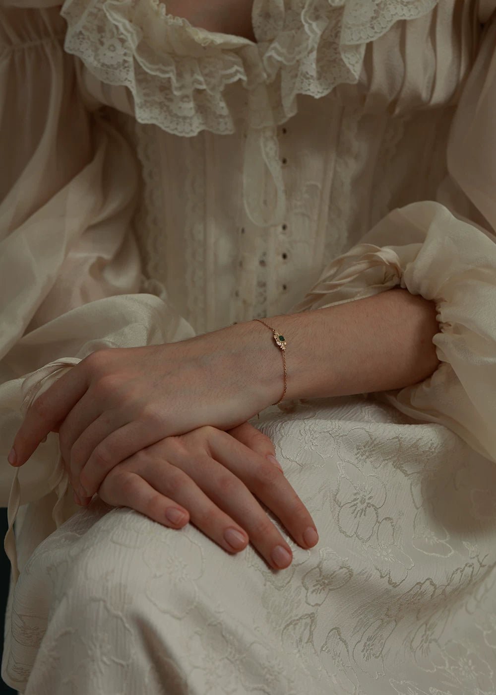 Engraved Floral Bracelet - Image 11